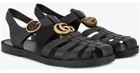 gucci mens jelly sandals|gucci snakeskin sandals.